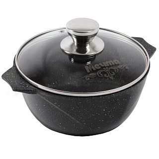 43802 Кастрюля 3л АП Гранит black