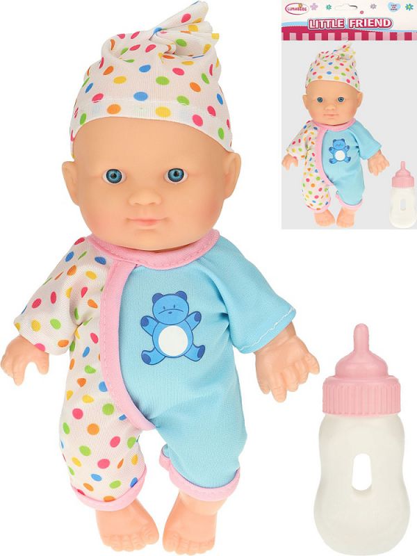 2163075 Пупс в наборе "Счастливый карапуз" (23см, аксесс.,в пакете)