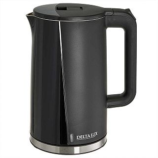 Чайник DELTA LUX DE-1011  ДВОЙНОЙ КОРПУС, 1,8 л, 2200Вт,белый