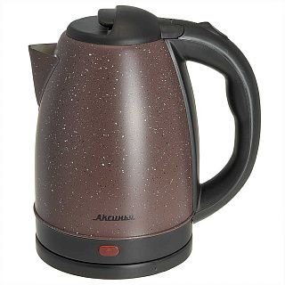 Чайник АКСИНЬЯ КС-1015: коричневый,  нерж. 1,8л, 1500 Вт, цвет