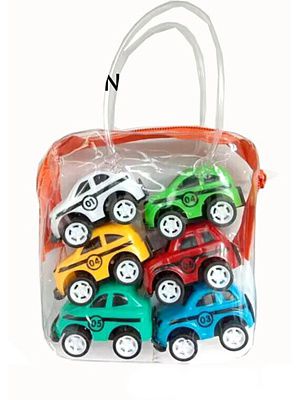 2386222 Инерционные машины в сумочке, в наборе 6 шт