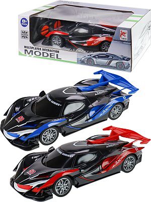 2300245 Машинка на р/у "Спортивная"(26х11х6см,цвет микс) (свет,4*АА и 2*АА не в к-те,в кор.)