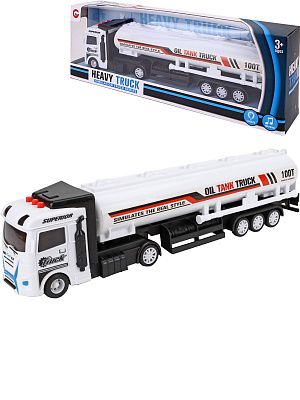 2042361 Машинка инерционная "Нефтевоз" (свет, звук,35х6,5х12см, в коробке)