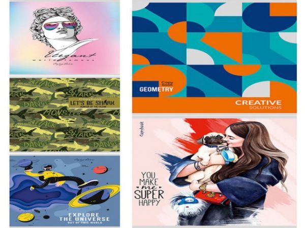 96-7320 Тетрадь КЛЕТКА 96л. МИКС (5 шт)