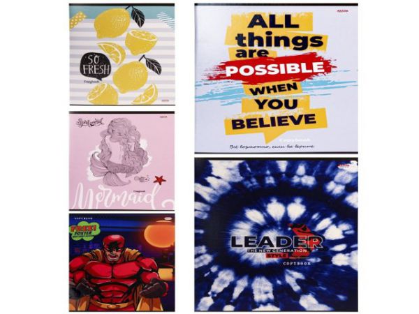 96-7922 Тетрадь КЛЕТКА 96л. МИКС 7922 (5 в уп)