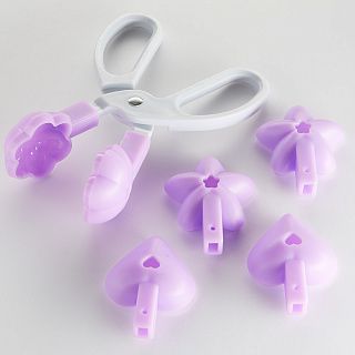 BE-0426 Щипцы для формирования теста лавандовый (ножницы для печенья и кейк попсов)