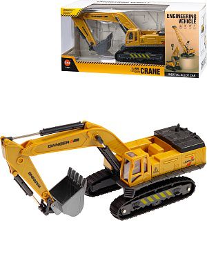 2108906 Машинка "Экскаватор" (металл, в коробке)(31x10x14,6 cм)