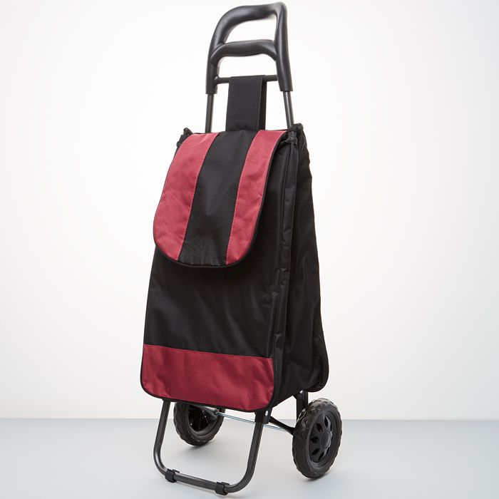 Тележка багажная DT-120 бордовый с черным; 50 кг каркас