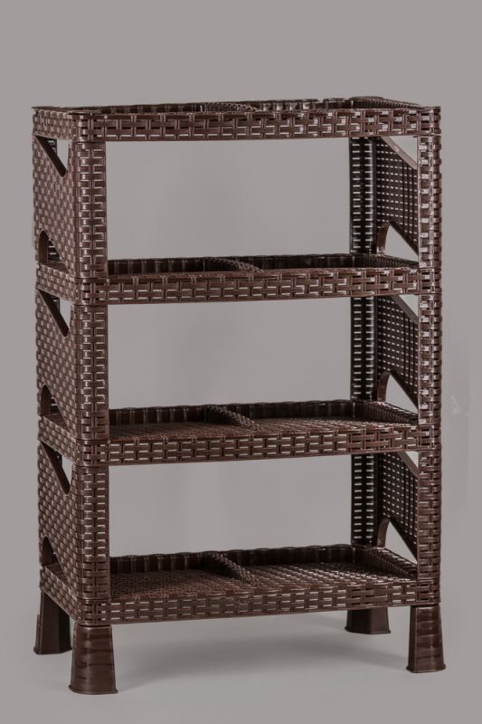 16028 Полка для обуви "Плетёнка"цвета в ассортименте