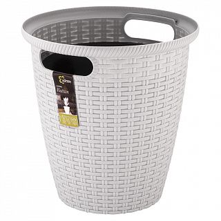 ING6214УТ Кашпо напольное Rattan D233мм/7 л с внутренним горшком 4,5 л Утренний туман