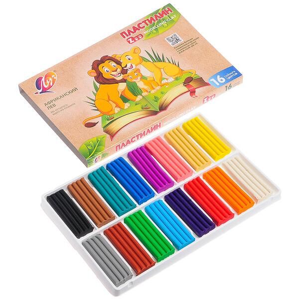 29С1723 Пластилин Луч"ZOO" 16 цв.240гр
