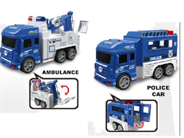 МИ-7494 Машинка инерционная, размер 13х4,5х7см, пластик, микс