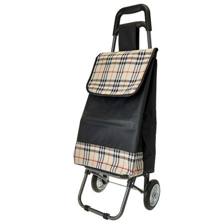 Тележка багажная DT-120. колеса, черный с бежевым 50кг