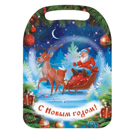 К-189 Доска разделочная "Дед Мороз и олень"