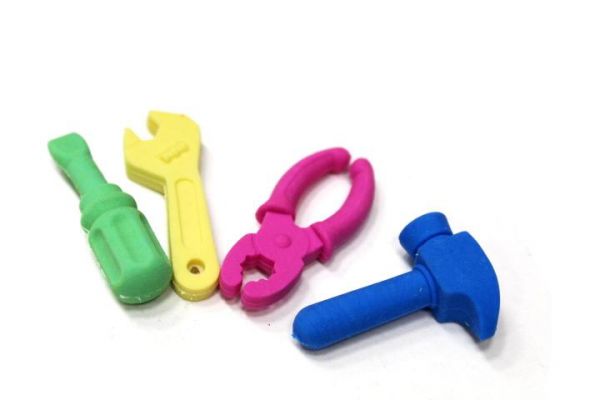 ЛС-6824 Ластик фигурный ПАПИНЫ ИНСТРУМЕНТЫ, 80шт