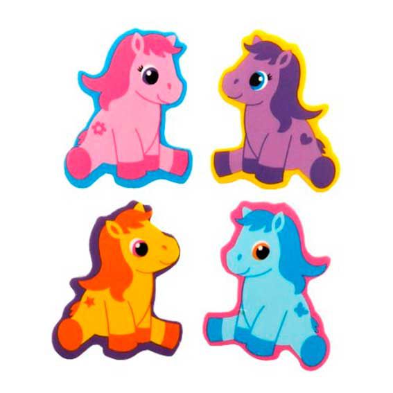Л-6370 Ластик фигурный ПОНИ 4х3 см,ассорти в шоу-боксе,36шт