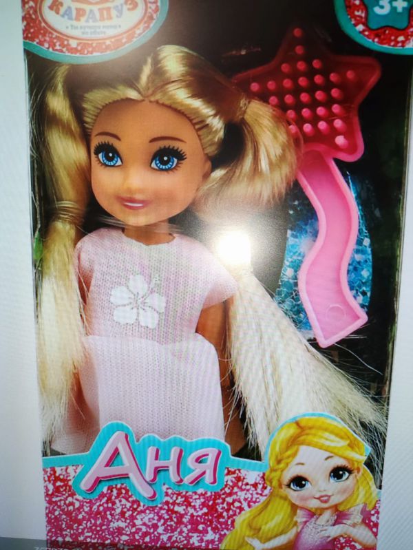 367830 Кукла Аня 12 см, акс., кор КАРАПУЗ в кор. ANNA-C11-BB