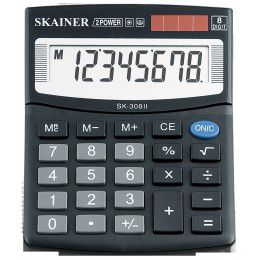 SK-308II КАЛЬКУЛЯТОР SKAINER ELECTRONIC CO.LTD,8 РАЗ.