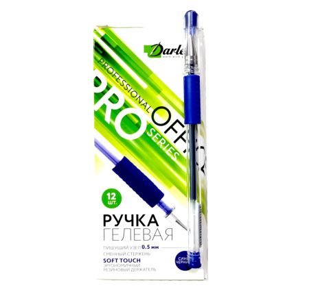 DL-DRL01328 Ручка гелевая, Darlens «ECONOMY», синий, 0,5мм,