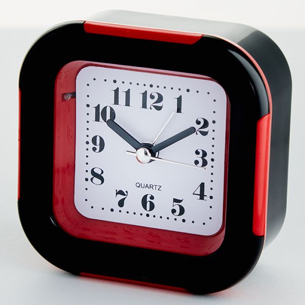 DT8-0015 Будильник 9.2*4.4*9.4 см (красный)