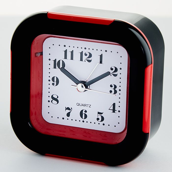 DT8-0015 Будильник 9.2*4.4*9.4 см (красный)