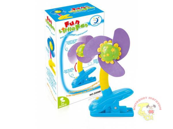 2208B Вентилятор "Fun Little Fan" (на прищепке)