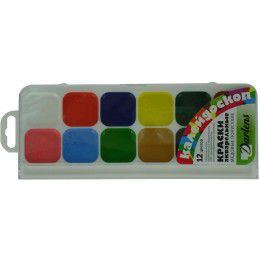 DL-DRL00094 КРАСКИ АКВАРЕЛЬНЫЕ 12 ЦВ "КАЛЕЙДОСКОП" ПЛАСТИК