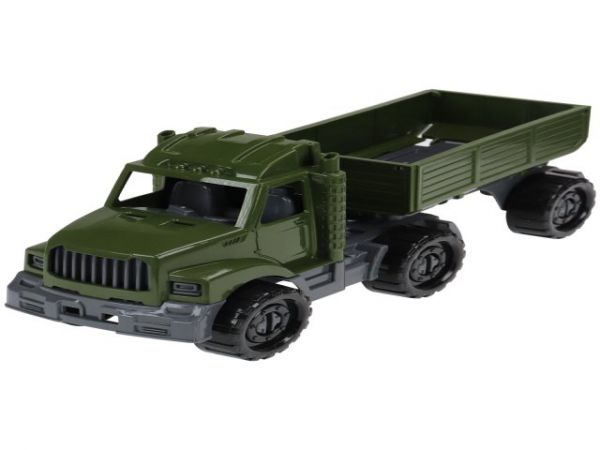 И-5116 Машинка Тягач "БИЗОН" бортовой с прицепом Военный