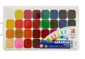 26С1579-08 Акварель Луч "Классика"  32 цв.  без кист.европодвес