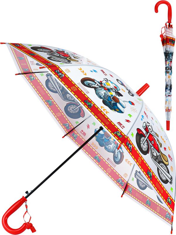 ЗНТ-1226 Зонт (50см) "Мотоцикл" ПВХ в пакете