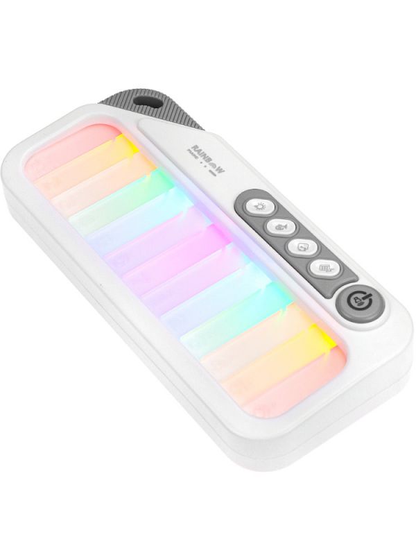 1465959FCJ Детское пианино (18х4х9 см, белый, свет, звук, 3*ААА не в к-те, в коробке)