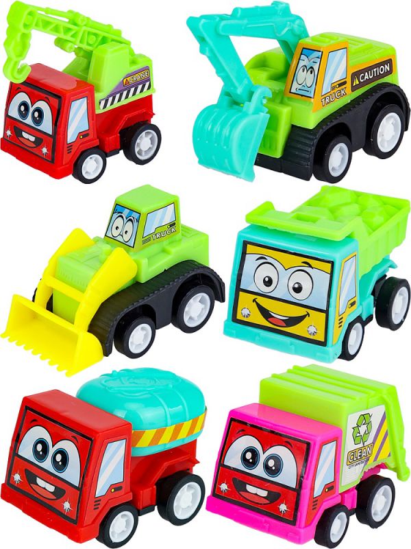 2802854 Инерционные машины в сумочке, в наборе 6 шт