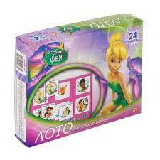 6ИН-1595 Disney. ЛОТО ПЛАСТИКОВОЕ. 16 фишек. ФЕИ-3