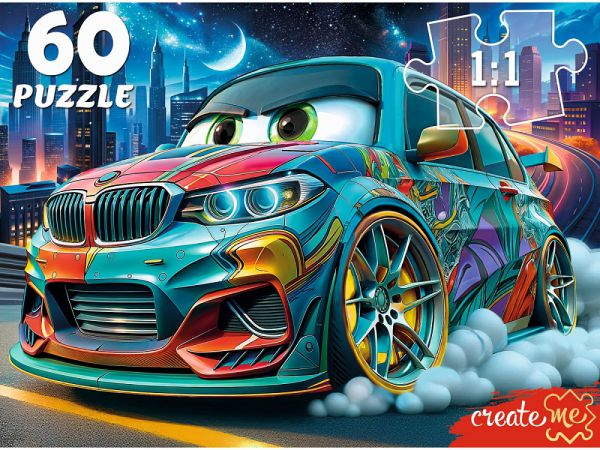 Ф60-2824 ПАЗЛЫ 60 элементов. МОЩНАЯ МАШИНКА