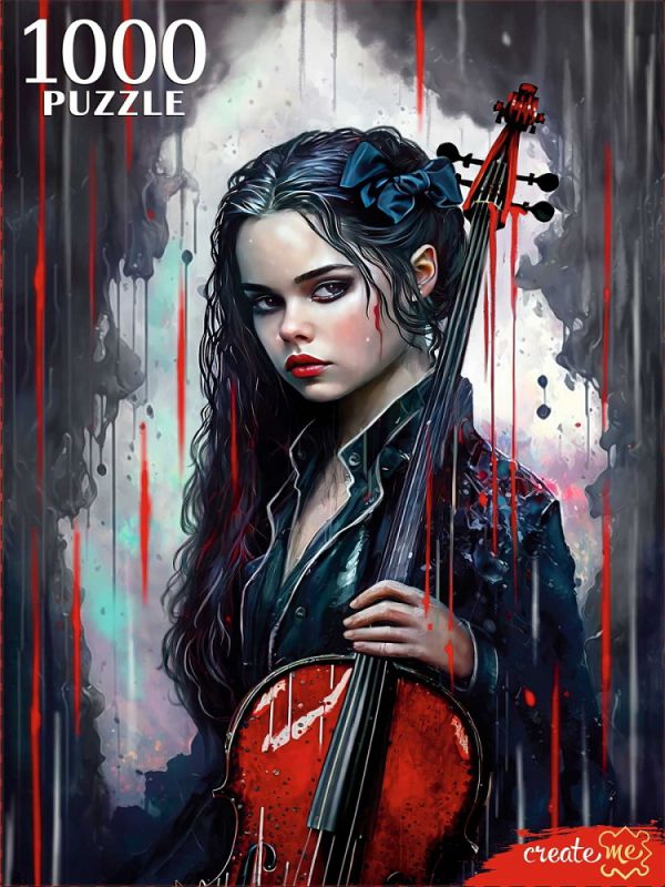 П1000-0505 ПАЗЛЫ 1000 элементов. ДЕВУШКА С ВИОЛОНЧЕЛЬЮ