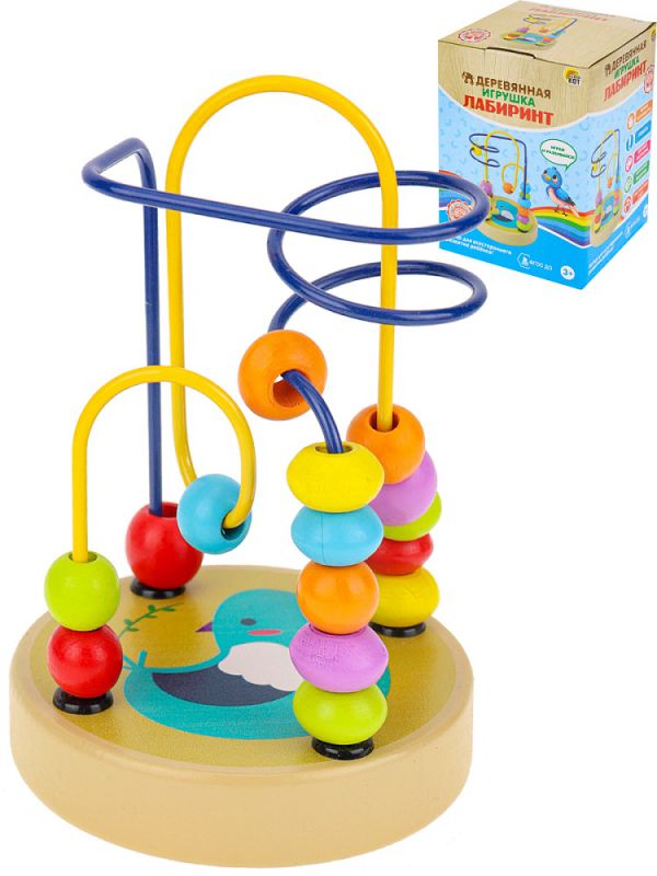 ИД-3156 Лабиринт "Птичка" (9*9*12,5см), в коробке