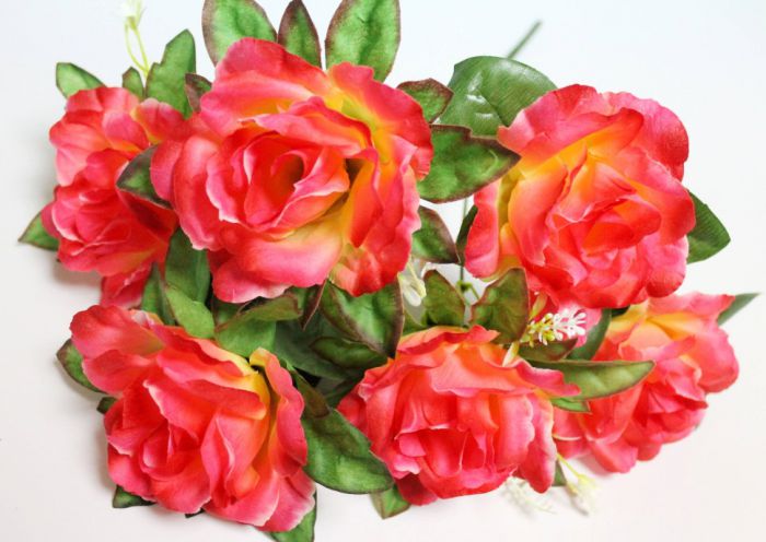 Б12251 Букет роз с добавк.6гол."Олимпия"41см(20