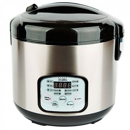 Мультиварка DELTA DL-6517 (черный)  + сборник рецептов 900 Вт,объем-5л,9 автомат. прогр