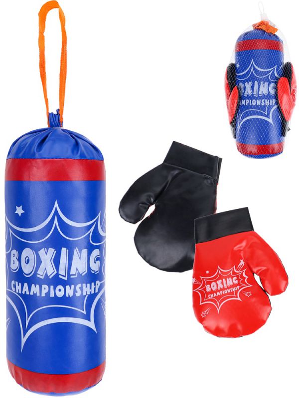 18929040Y Набор для бокса. "Победитель" (груша 33 см, перчатки, в сетке)