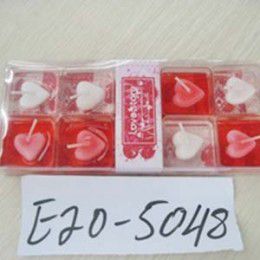 E20-5048 Свеча,«СЕРДЕЧКО», ароматизированная, ассорти