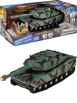 6506-2 Танк инерционный (24*8*8 см), (свет,звук,бат.3шт.AG13 в компл.)