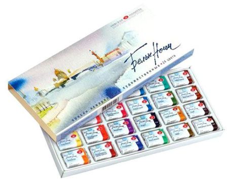 1941061 Краска акварельная, художественная, Невская палитра «БЕЛЫЕ НОЧИ», 24 цвета, 2,5 мл,