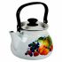 42104-122/6  Чайник 3л сфер.с рис.(бел./слон.)