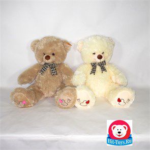 3-210005-50 Медведь Бант клетка,сердце на лапках