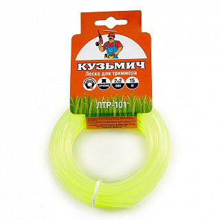 ЛТР-101 Леска для триммера 2,0мм*15м (квадрат)