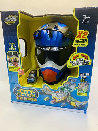 637JB-SK ТРЕК ГОЛОВА-ТРАНСФОРМЕР СИН.