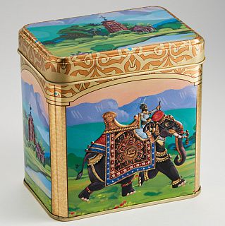 Жестяная банка "Индийский слон 2" П67*98h69