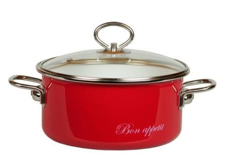 8SD225S вишня BON APPETIT Кастрюля цил глубокая 5,5л