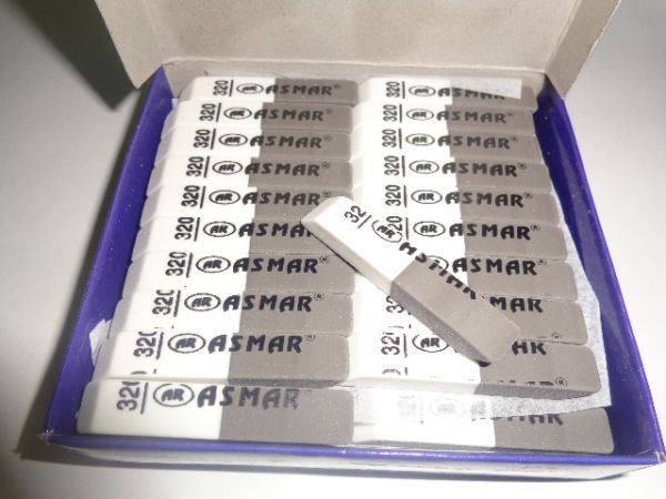 AR-6013 ЛАСТИК БЕЛО-СЕРЫЙ (80 в упак)  ДЛЯ РУЧКИ И КАРАНДАША МАЛЕНЬКИЙ "ASMAR"