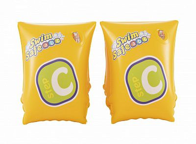 32033 Нарукавники для плавания Swim Safe, ступень С 25х15 см Bestway, 3-6 лет